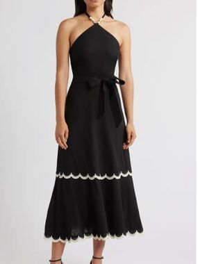 Halter Bead Strap Midi Dress
Eliza J